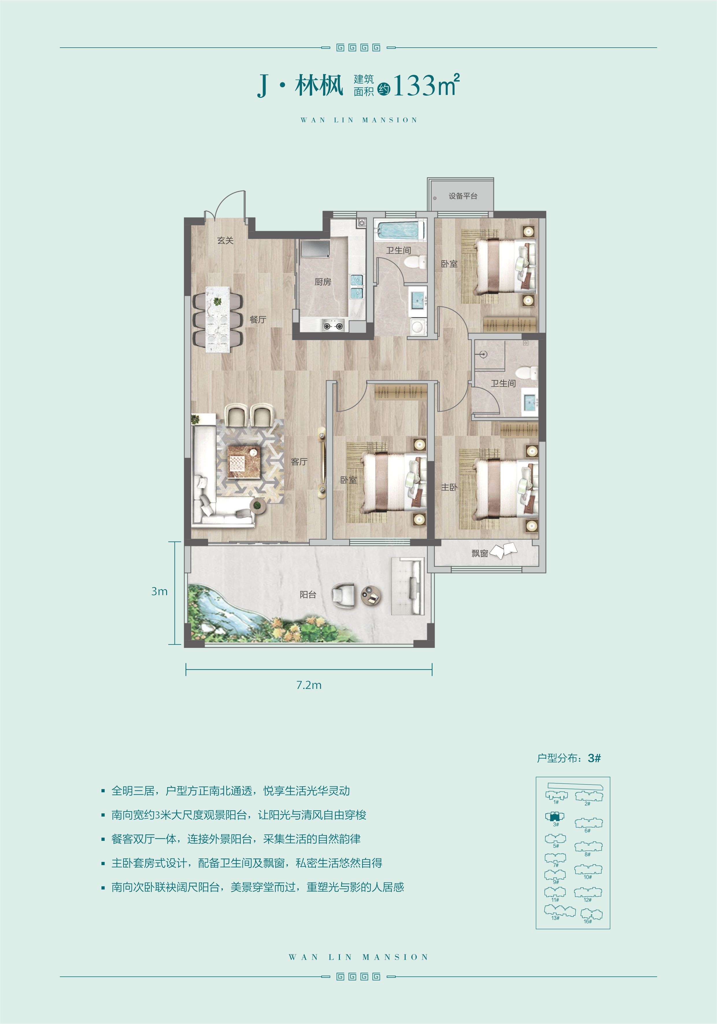 东方宇亿万林府J户型