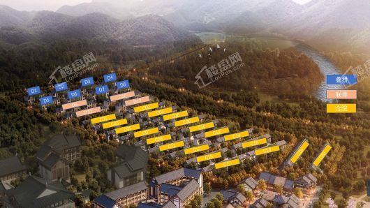 世茂莲花山小镇效果图
