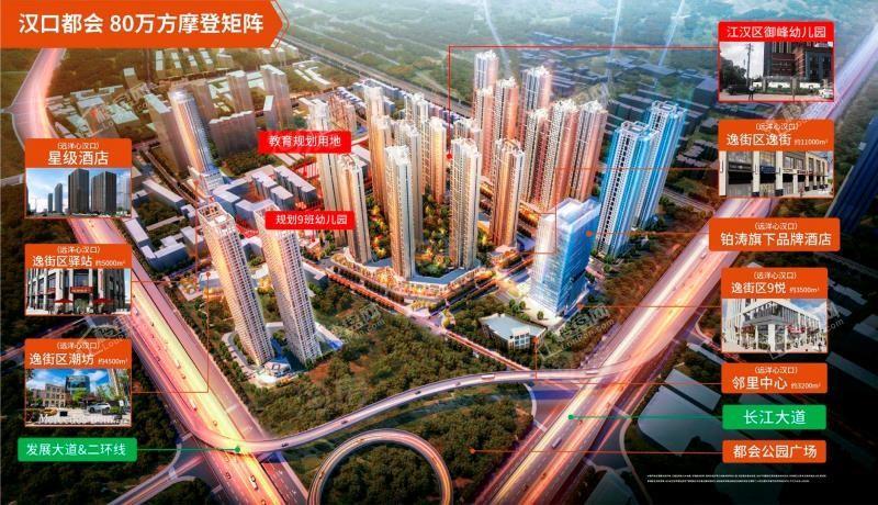 远洋汉口中心配套图