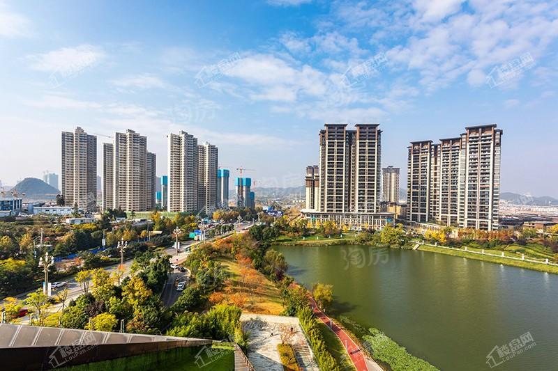中铁阅山湖实景图