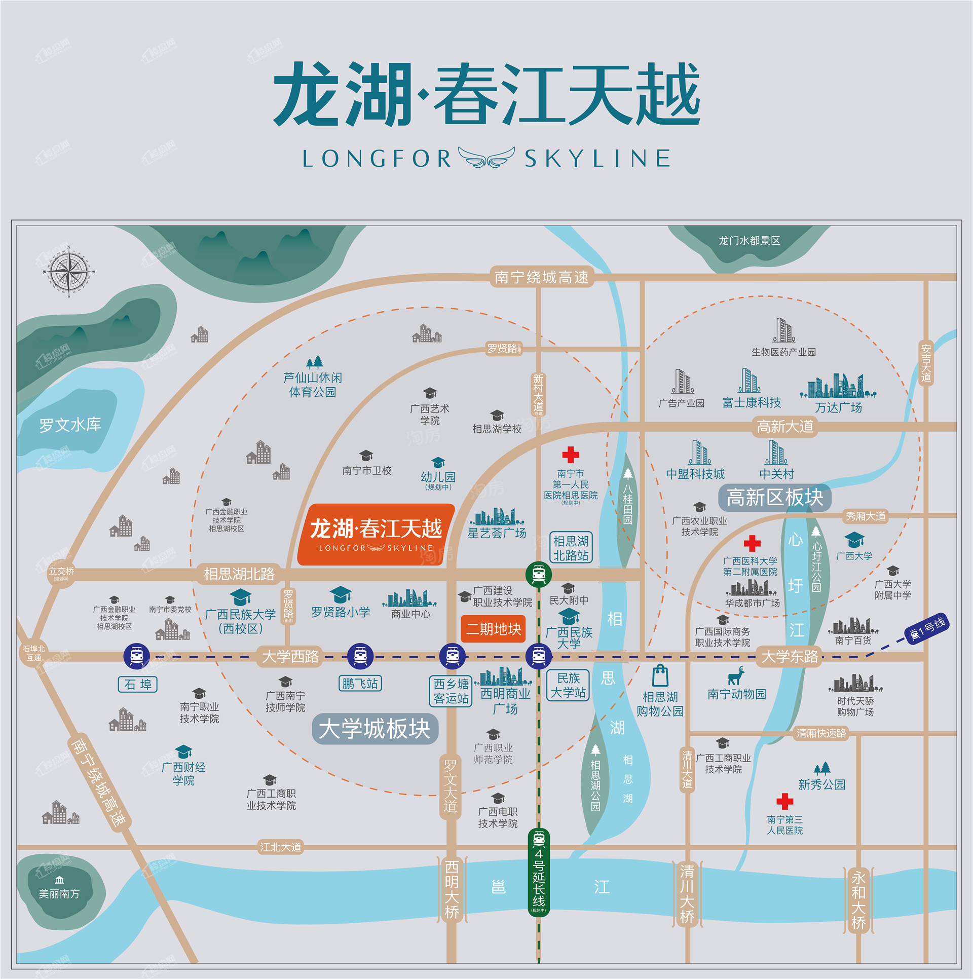 龙湖春江天越位置图