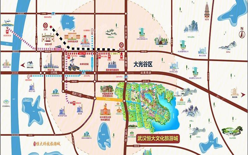 恒大文化旅游城位置图