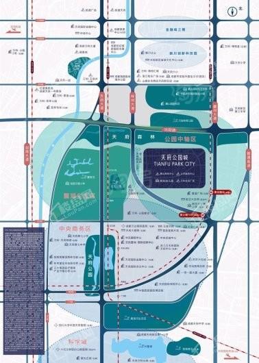 万科天府公园城项目位置图