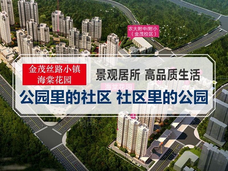金茂丝路小镇海棠花园效果图