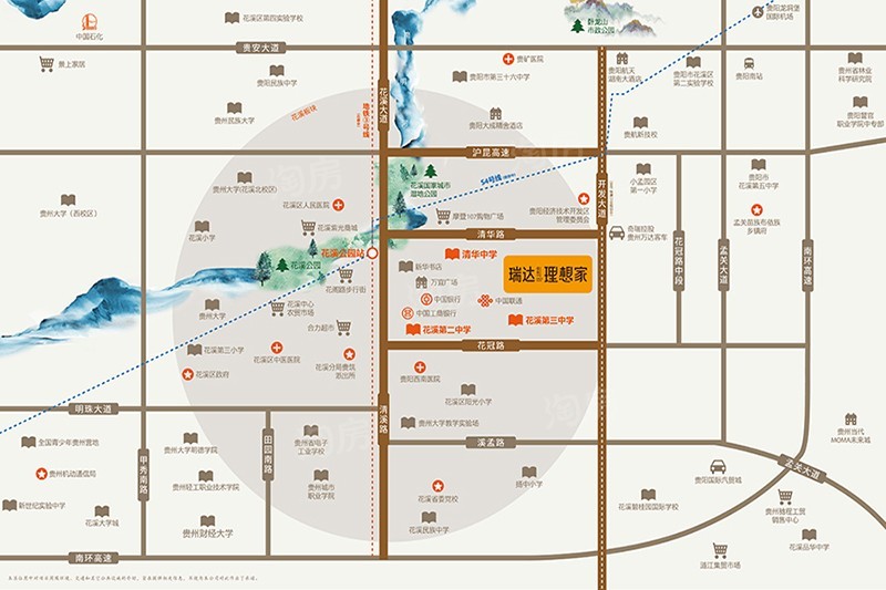 瑞达佳苑·理想家位置图