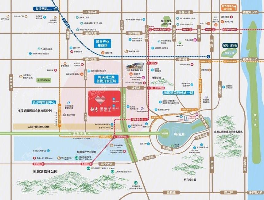 越秀·亲爱里位置图