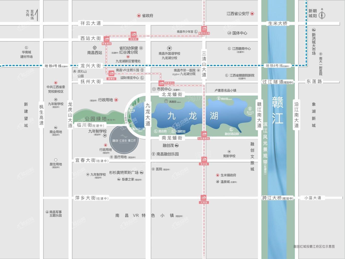 融创赣江府位置图