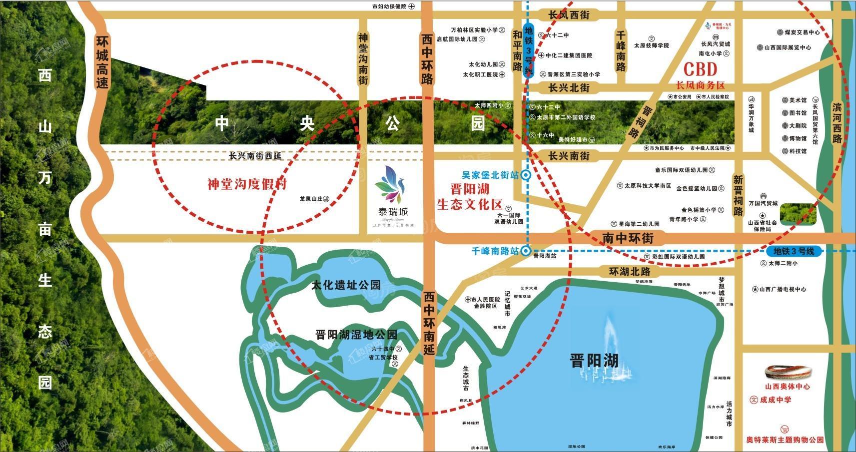 泰瑞城·九礼位置图