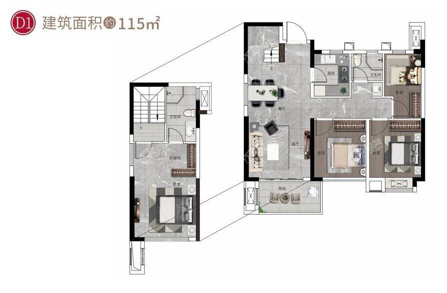 金辉优步星樾4室2厅2卫