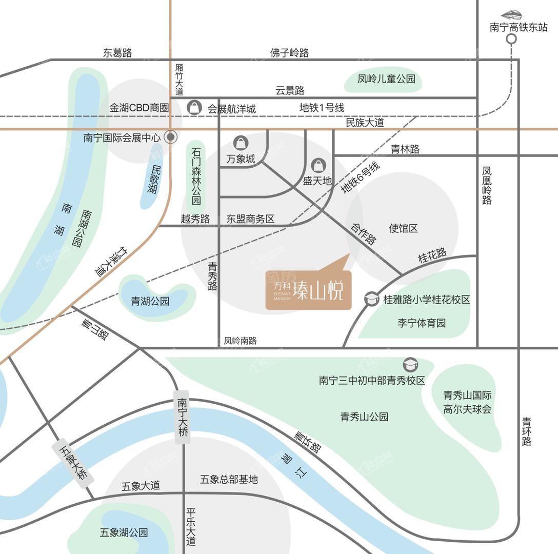 万科瑧山悦位置图