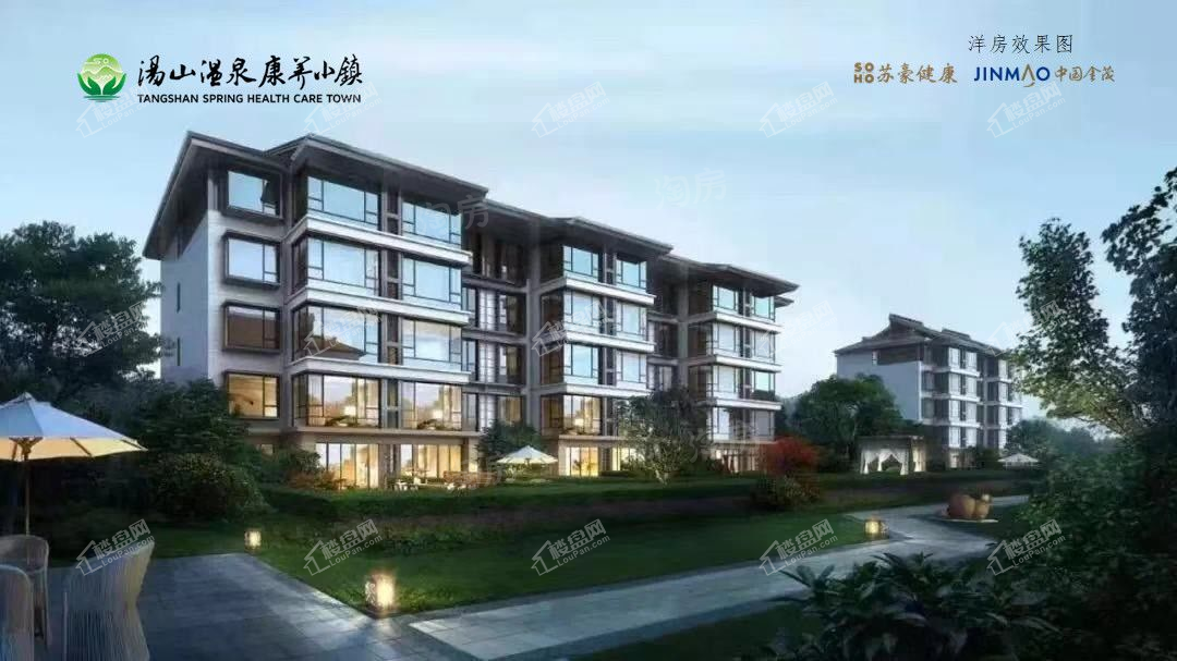 汤山温泉康养小镇效果图