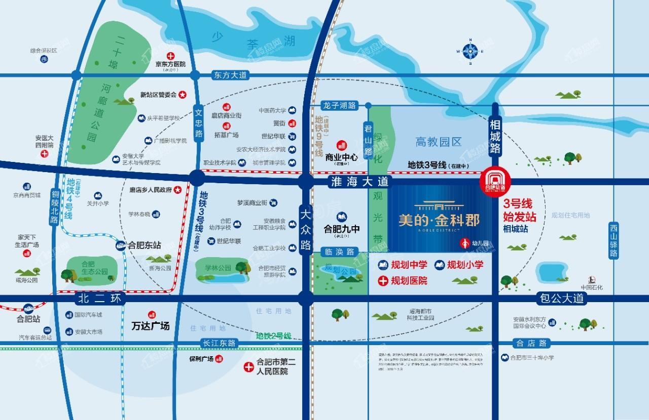 美的·金科郡位置图