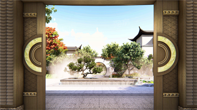 瑞丽古城效果图