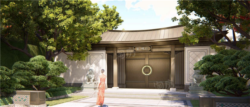 瑞丽古城效果图