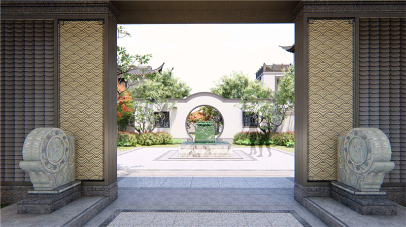 瑞丽古城效果图