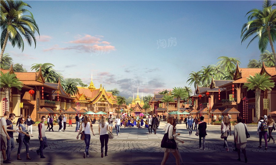 瑞丽古城效果图