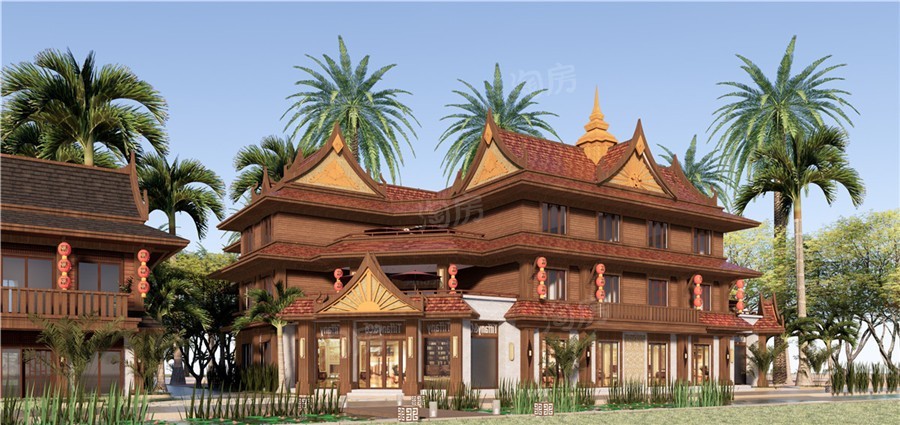 瑞丽古城效果图