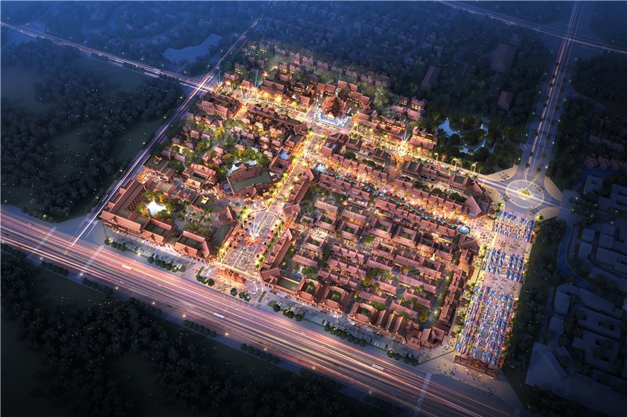 瑞丽古城效果图