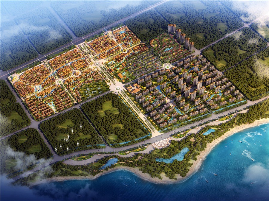 瑞丽古城效果图