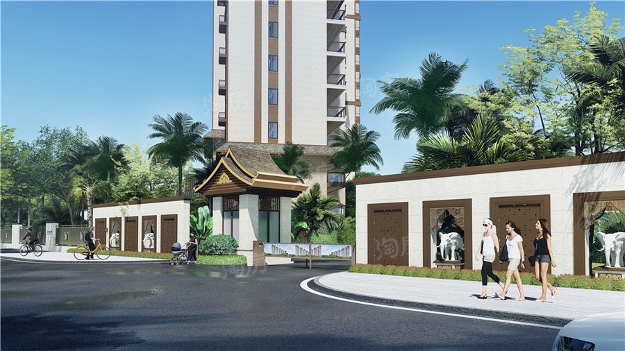 瑞丽古城效果图