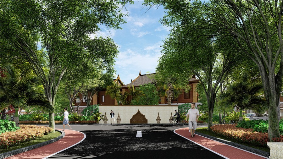 瑞丽古城效果图