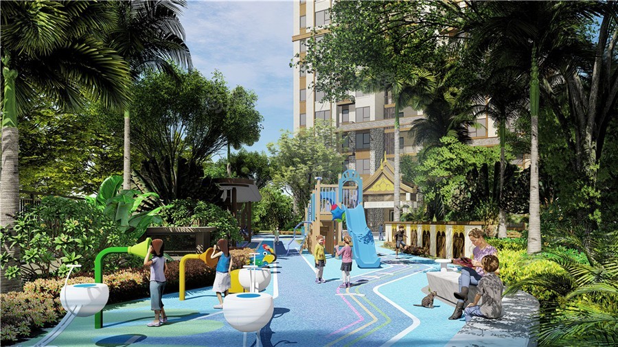 瑞丽古城效果图