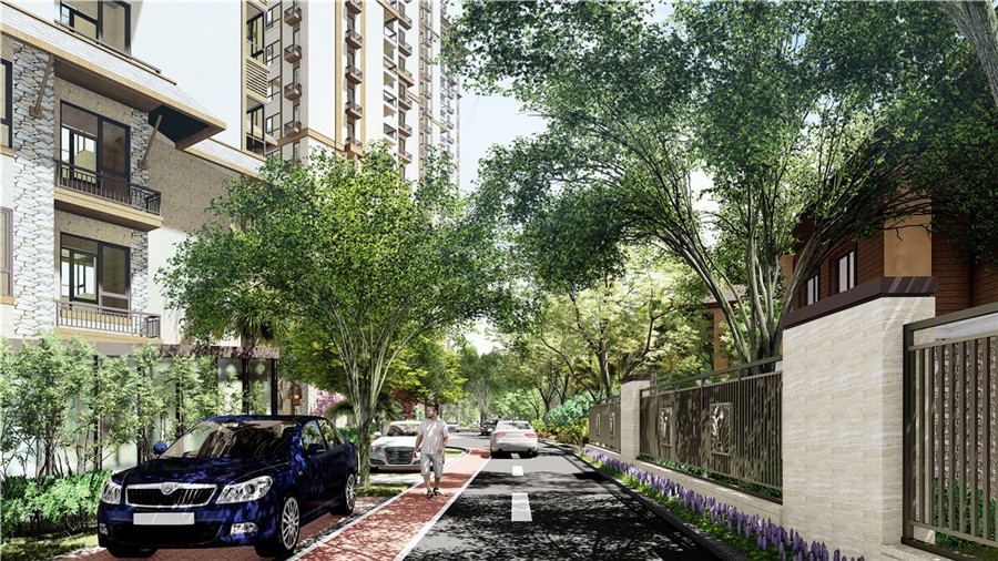 瑞丽古城效果图