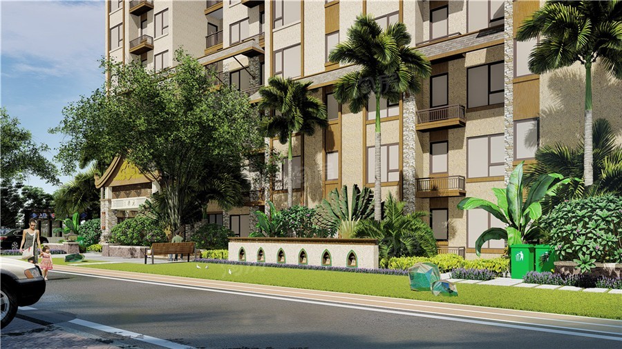 瑞丽古城效果图