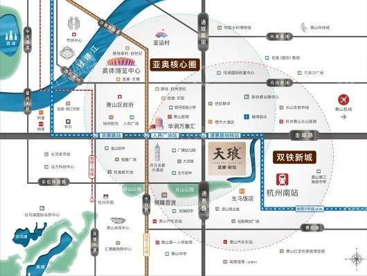 龙湖融信天琅府位置图