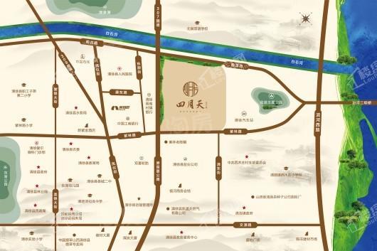 四月天·壹号院位置图