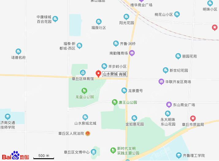 山水泉城·尚城位置图