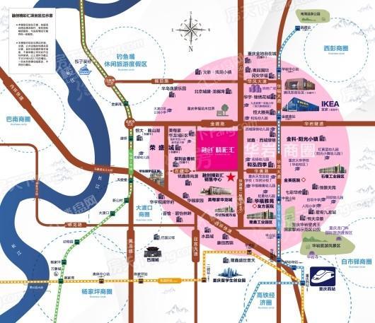 融创精彩汇位置图