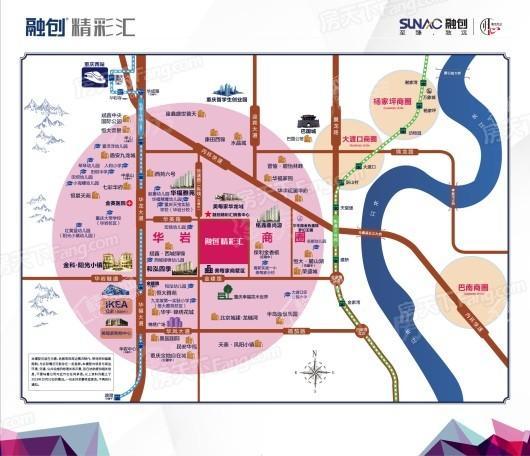 融创精彩汇位置图