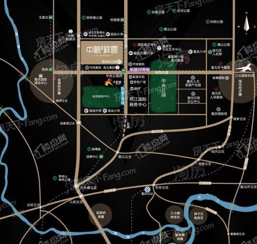 中粮·中央公园祥云位置图