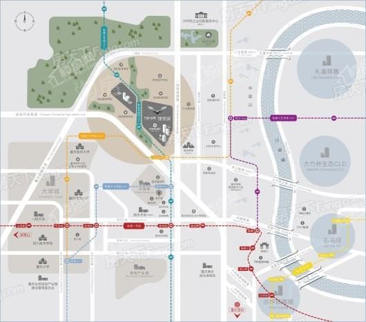 万科彩云湖位置图