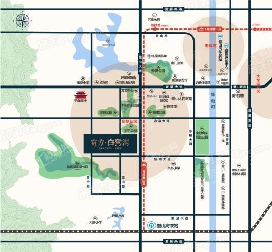 富力白鹭湾位置图
