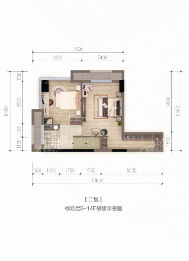 格力两江总部公园2室2厅2卫