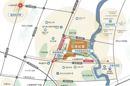 龙湖·長滩原麓位置图