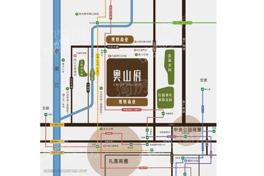 奥山府位置图