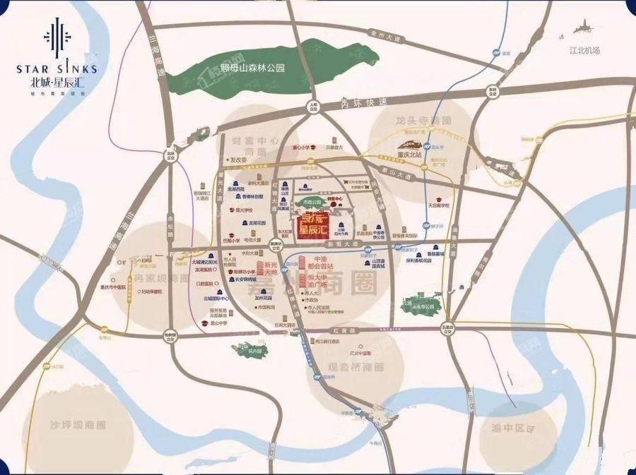 北辰星辰汇位置图