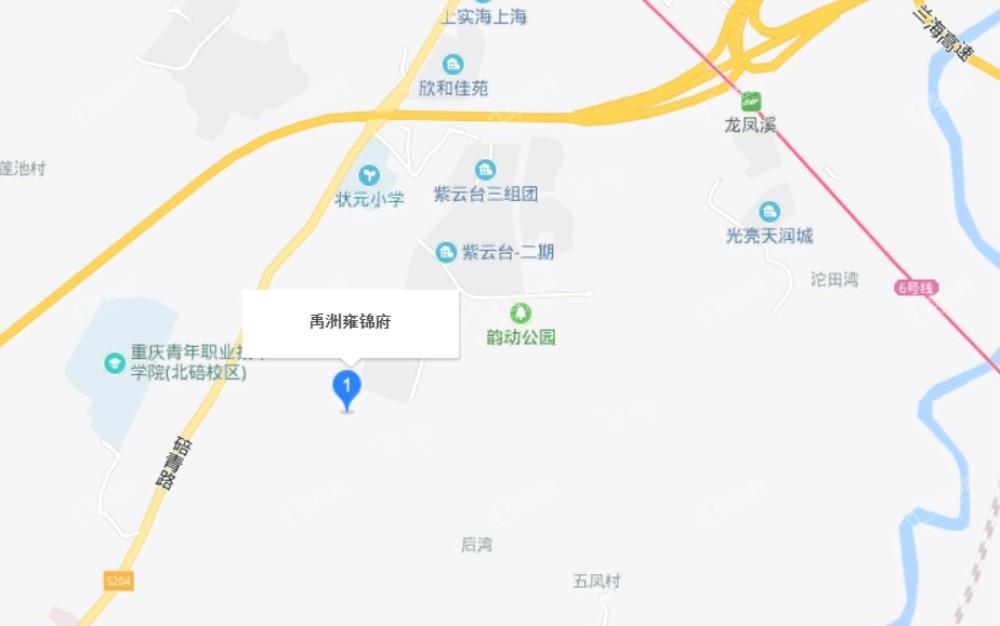 禹洲雍锦府位置图