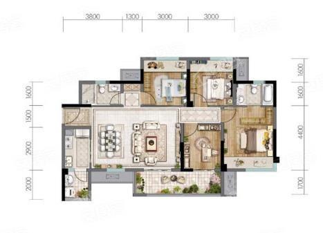 华远海蓝城4室2厅2卫