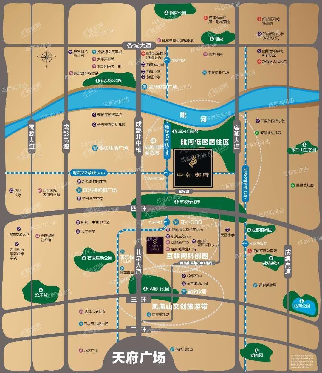 中南樾府位置图