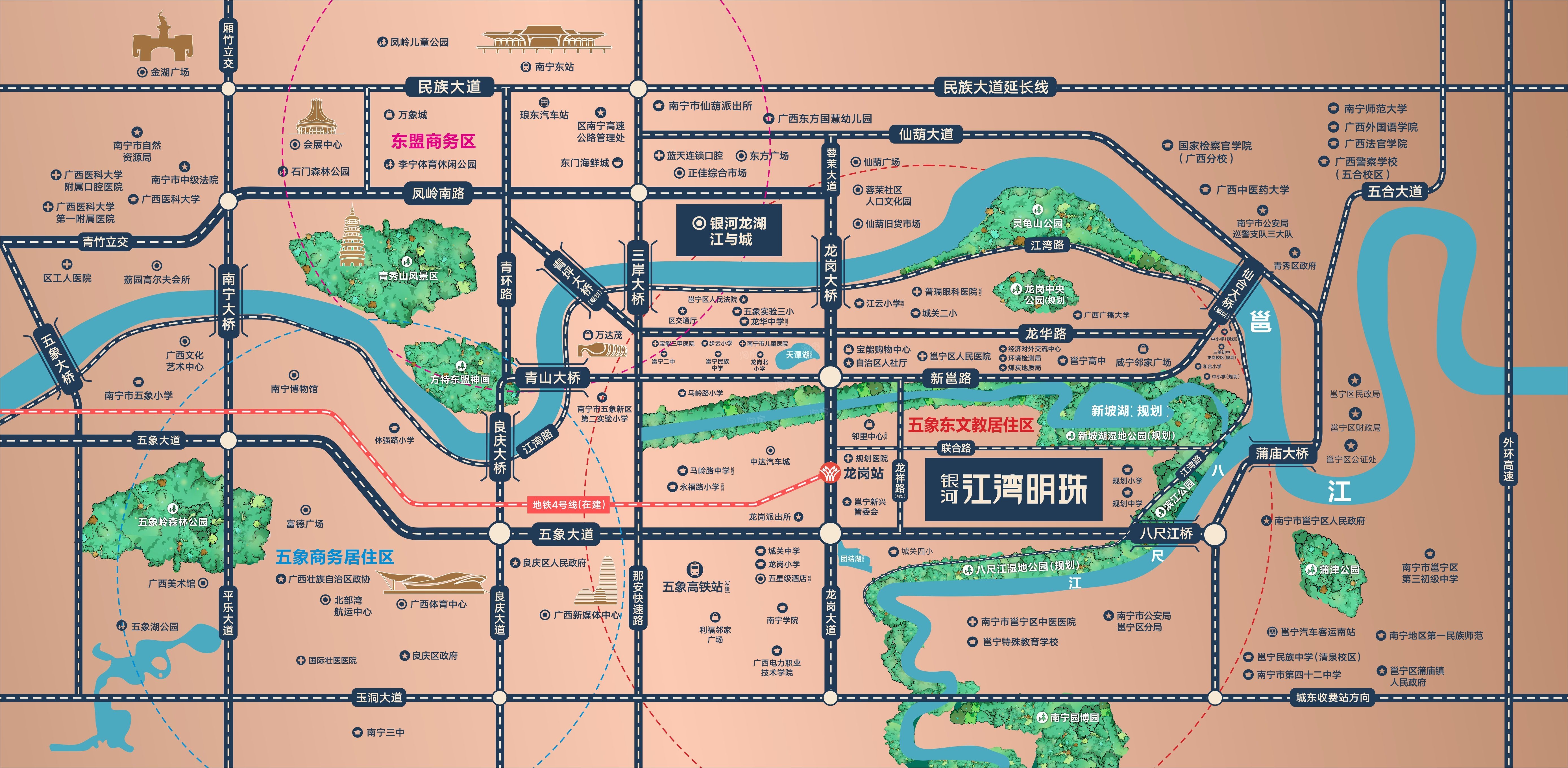 银河江湾明珠位置图