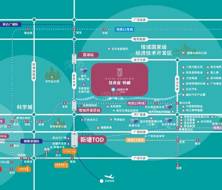 广州佳兆业悦峰位置图