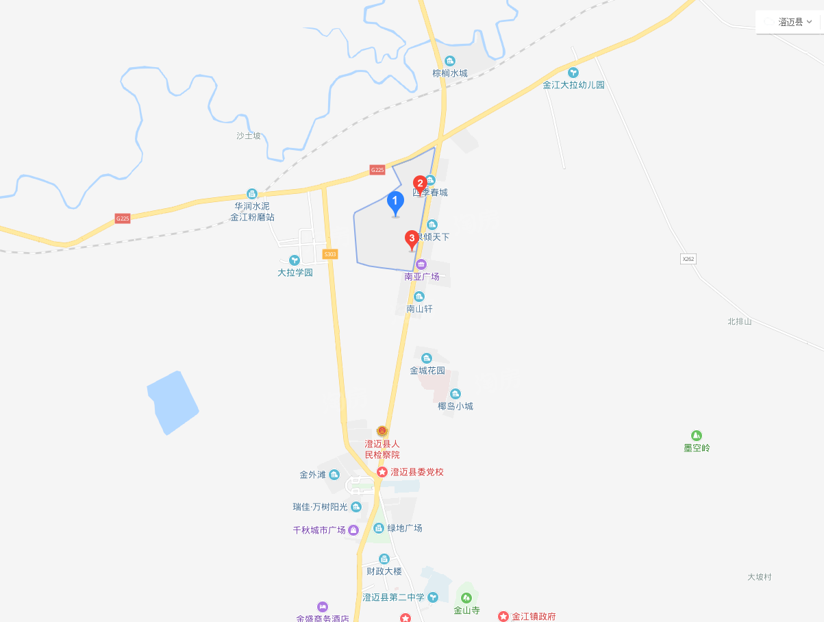 金江四季春城位置图