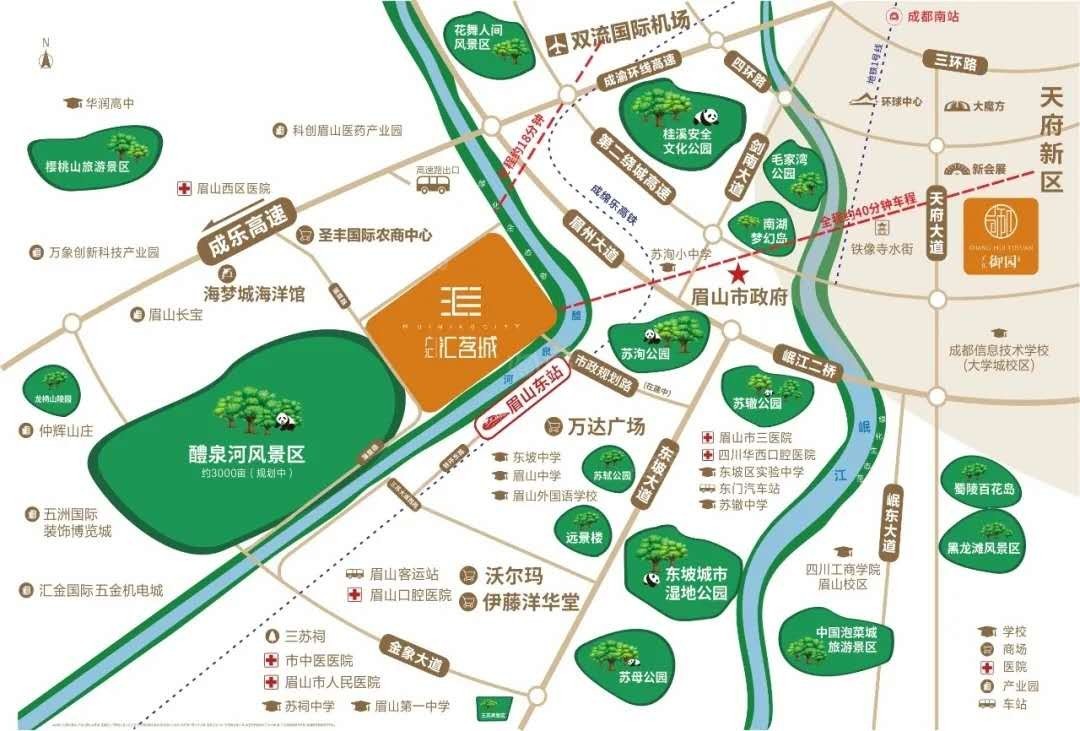 广汇汇茗城位置图