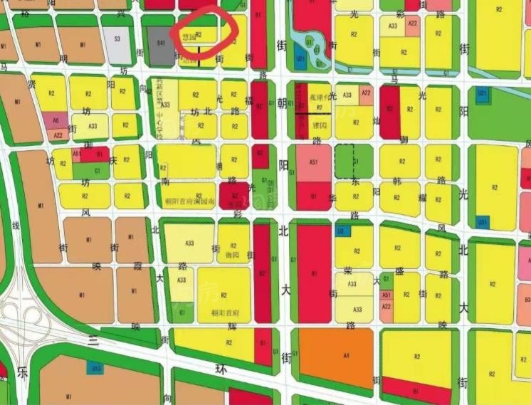 朝阳首府慧园位置图