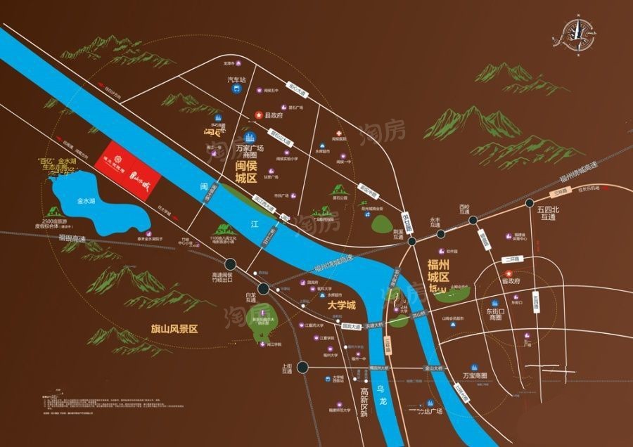 福州恒大山水城位置图
