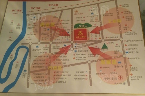 咸宁仕中心位置图